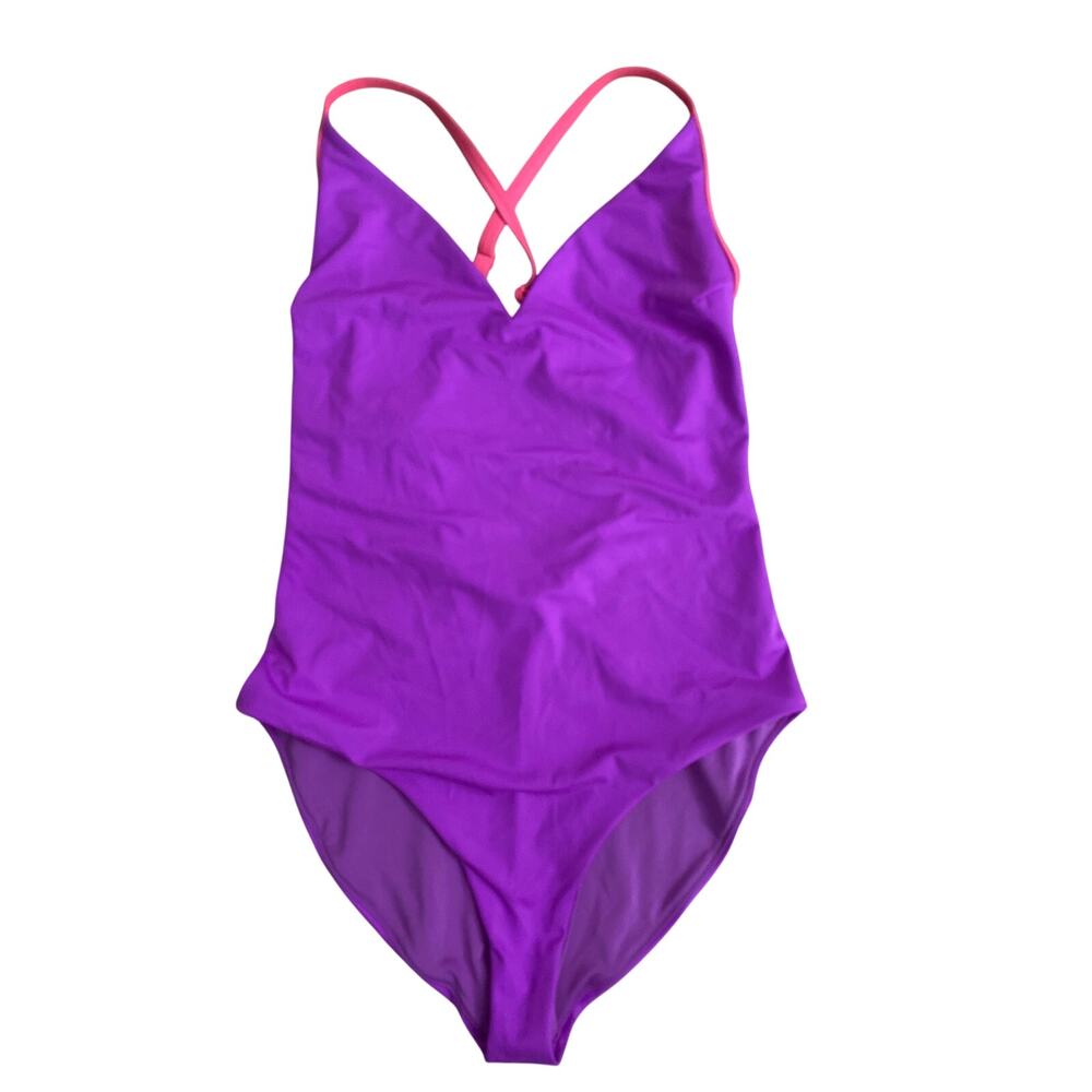 Fabletics one piece swimsuit women’s size S purple